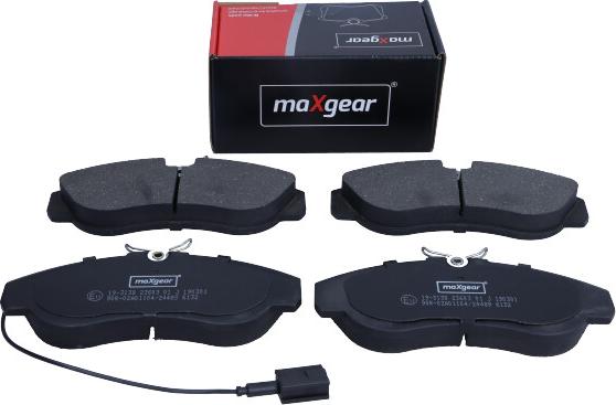 Maxgear 19-3138 - Гальмівні колодки, дискові гальма autozip.com.ua