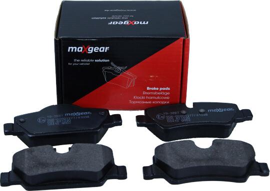 Maxgear 19-3887 - Гальмівні колодки, дискові гальма autozip.com.ua