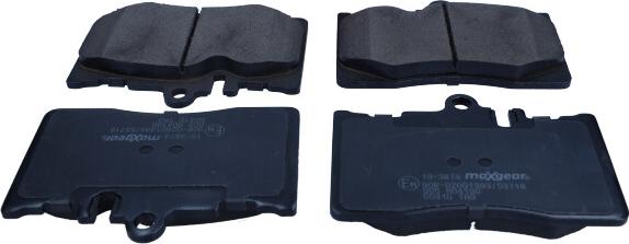 Maxgear 19-3874 - Гальмівні колодки, дискові гальма autozip.com.ua