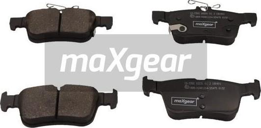 Maxgear 19-3382 - Гальмівні колодки, дискові гальма autozip.com.ua