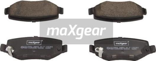 Maxgear 19-2993 - Гальмівні колодки, дискові гальма autozip.com.ua