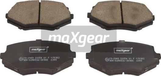 Maxgear 19-2949 - Гальмівні колодки, дискові гальма autozip.com.ua