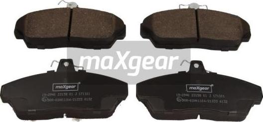 Maxgear 19-2940 - Гальмівні колодки, дискові гальма autozip.com.ua