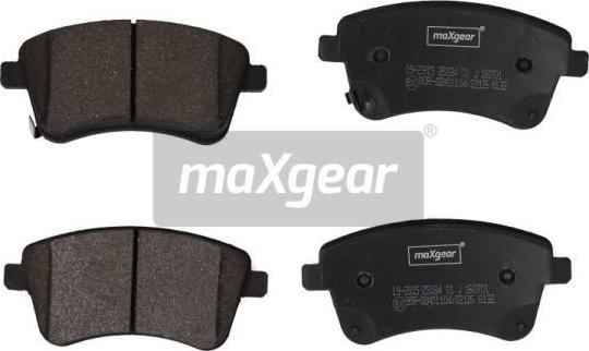 Maxgear 19-2915 - Гальмівні колодки, дискові гальма autozip.com.ua