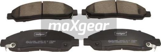 Maxgear 19-2981 - Гальмівні колодки, дискові гальма autozip.com.ua