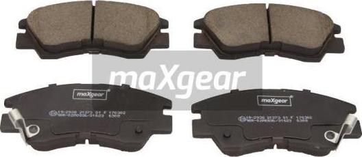 Maxgear 19-2938 - Гальмівні колодки, дискові гальма autozip.com.ua