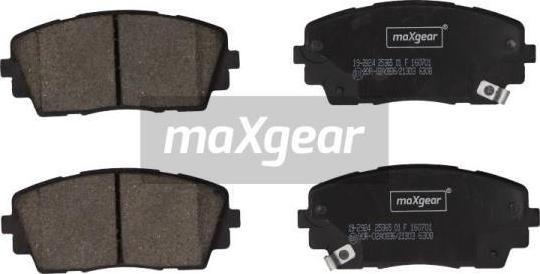 Maxgear 19-2924 - Гальмівні колодки, дискові гальма autozip.com.ua