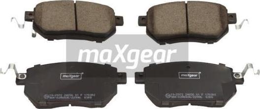 Maxgear 19-2972 - Гальмівні колодки, дискові гальма autozip.com.ua