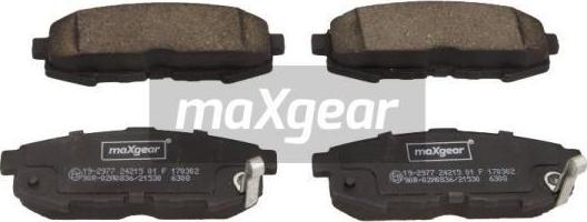 Maxgear 19-2977 - Гальмівні колодки, дискові гальма autozip.com.ua