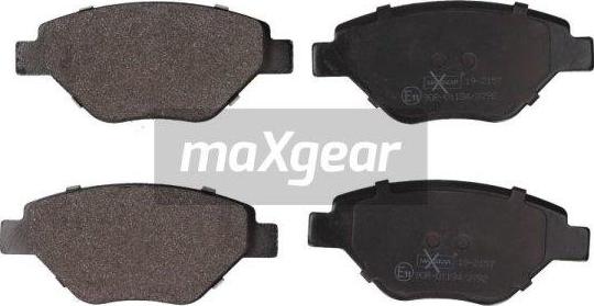 Maxgear 19-2157 - Гальмівні колодки, дискові гальма autozip.com.ua