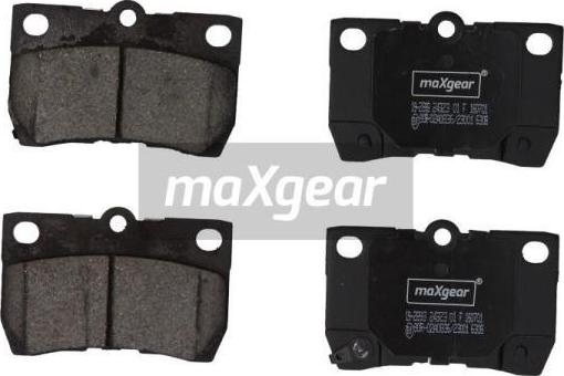 Maxgear 19-2893 - Гальмівні колодки, дискові гальма autozip.com.ua