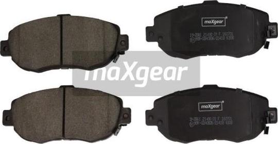 Maxgear 19-2861 - Гальмівні колодки, дискові гальма autozip.com.ua