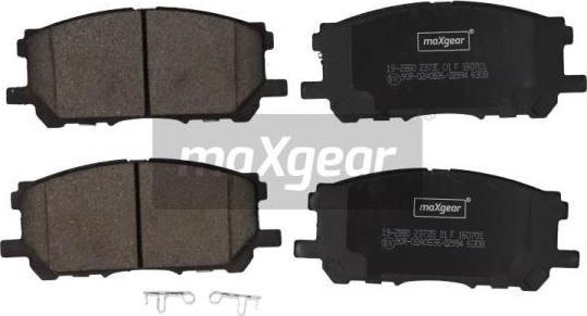 Maxgear 19-2880 - Гальмівні колодки, дискові гальма autozip.com.ua