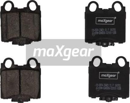 Maxgear 19-2874 - Гальмівні колодки, дискові гальма autozip.com.ua