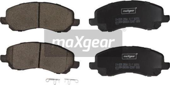 Maxgear 19-2878 - Гальмівні колодки, дискові гальма autozip.com.ua