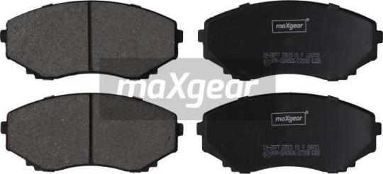 Maxgear 19-2877 - Гальмівні колодки, дискові гальма autozip.com.ua