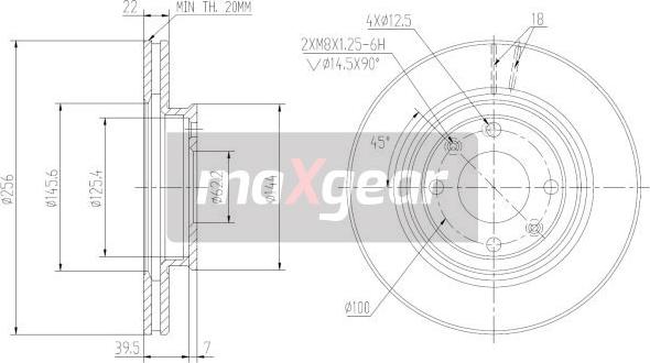 Maxgear 19-2376MAX - Гальмівний диск autozip.com.ua