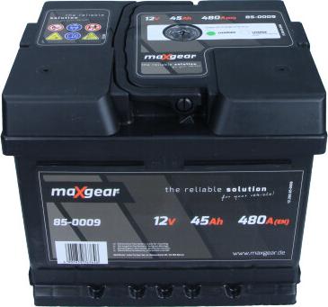 Maxgear 85-0009 - Стартерна акумуляторна батарея, АКБ autozip.com.ua