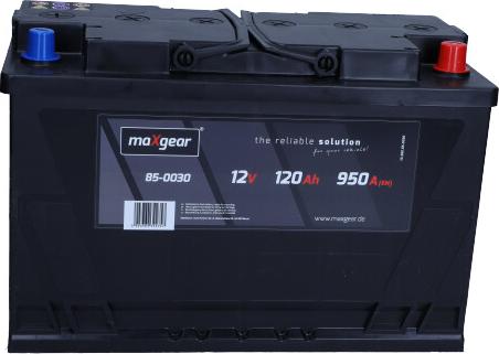 Maxgear 85-0030 - Стартерна акумуляторна батарея, АКБ autozip.com.ua
