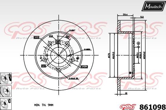 Maxtech 72934002 - Поршень, корпус скоби гальма autozip.com.ua