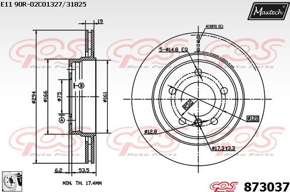 Maxtech 5275317 - Поворотний кулак, підвіска колеса autozip.com.ua