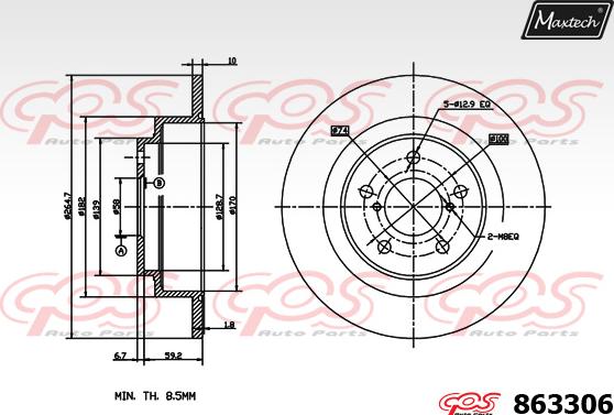 Maxtech 5271016 - Поворотний кулак, підвіска колеса autozip.com.ua