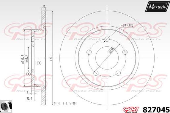 Maxtech 5271018 - Поворотний кулак, підвіска колеса autozip.com.ua