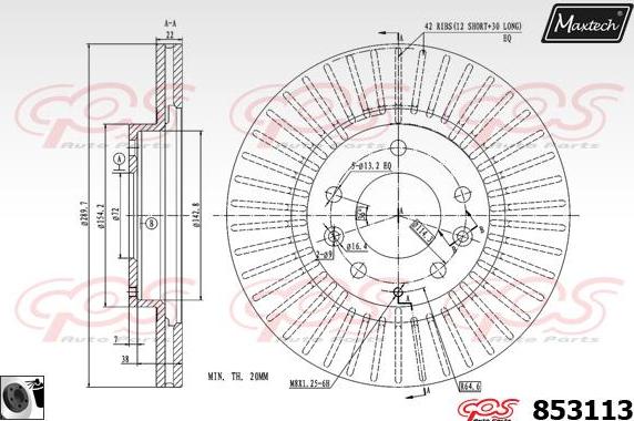 Maxtech 5271074 - Поворотний кулак, підвіска колеса autozip.com.ua