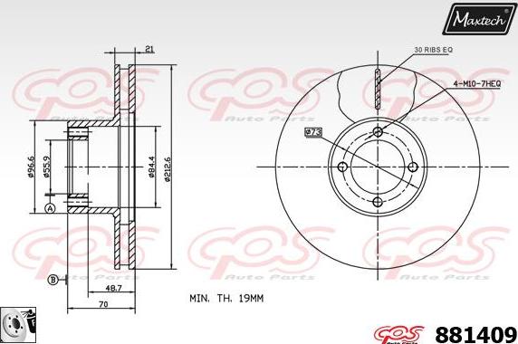 Maxtech 5273005 - Поворотний кулак, підвіска колеса autozip.com.ua