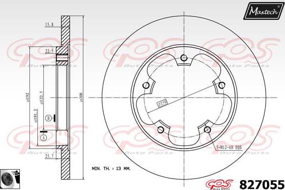 Maxtech 6254002 - Гальмівний супорт autozip.com.ua