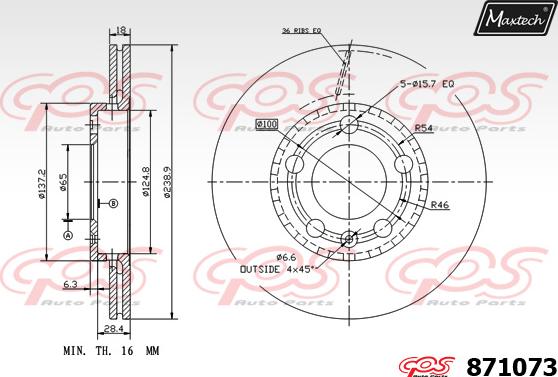 Maxtech 6262002 - Гальмівний супорт autozip.com.ua