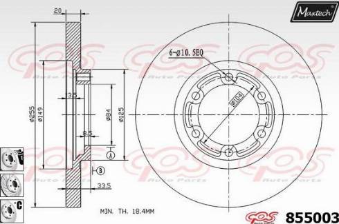 Quinton Hazell BDC3535 - Гальмівний диск autozip.com.ua