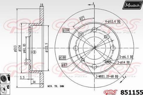 Brake Engineering 951500 - Гальмівний диск autozip.com.ua