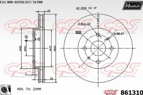 Stellox 6020-1836K-SX - Гальмівний диск autozip.com.ua