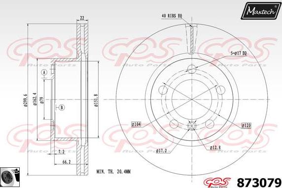 Maxtech 883429 - Гальмівний диск autozip.com.ua