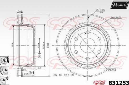 BENDIX 145282 - Гальмівний диск autozip.com.ua