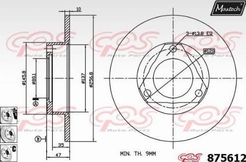 Villar 628.1903 - Гальмівний диск autozip.com.ua