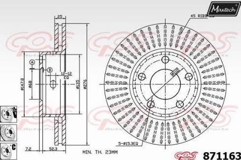 Brake Engineering 955413 - Гальмівний диск autozip.com.ua