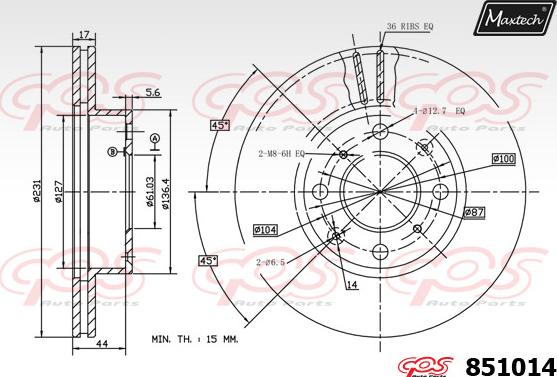 Maxtech 70160094 - Комплект направляючої гільзи autozip.com.ua