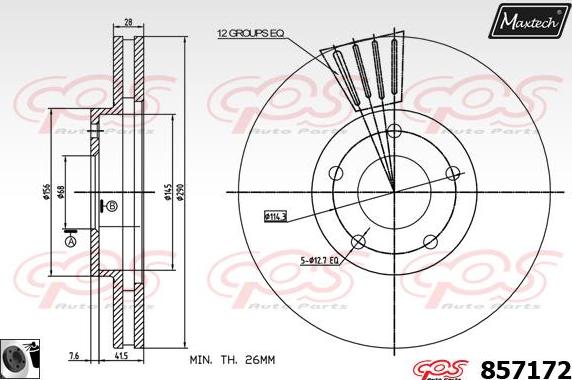 Maxtech 70160045 - Комплект направляючої гільзи autozip.com.ua