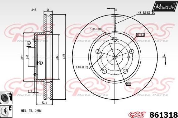 Maxtech 70160043 - Комплект направляючої гільзи autozip.com.ua