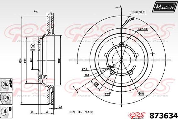 Maxtech 70160002 - Комплект направляючої гільзи autozip.com.ua