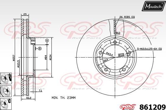 Maxtech 70160007 - Комплект направляючої гільзи autozip.com.ua