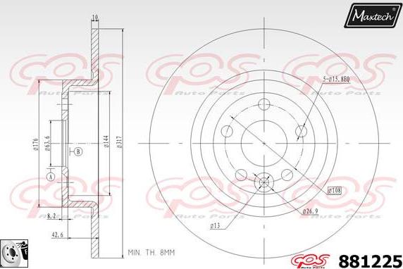 Maxtech 70160015 - Комплект направляючої гільзи autozip.com.ua