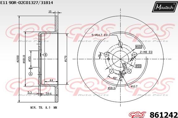 Maxtech 70160017 - Комплект направляючої гільзи autozip.com.ua