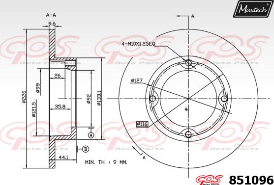 Maxtech 70160035 - Комплект направляючої гільзи autozip.com.ua