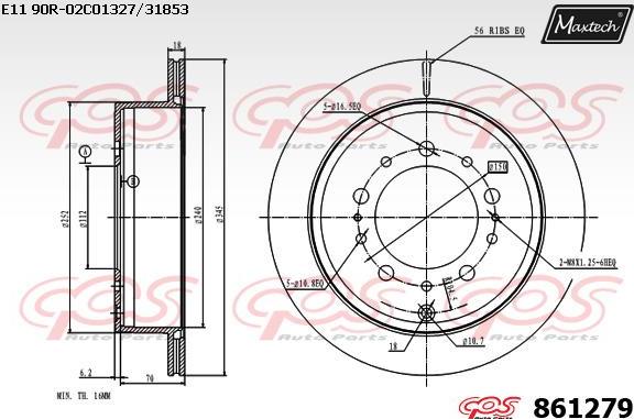 Maxtech 70160038 - Комплект направляючої гільзи autozip.com.ua