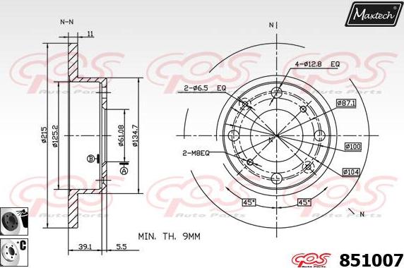 Maxtech 70160037 - Комплект направляючої гільзи autozip.com.ua