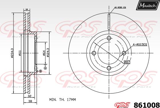 Maxtech 70160072 - Комплект направляючої гільзи autozip.com.ua