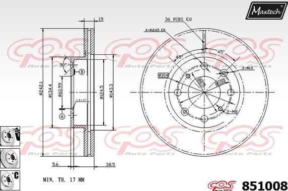 Maxtech 70160161 - Комплект направляючої гільзи autozip.com.ua